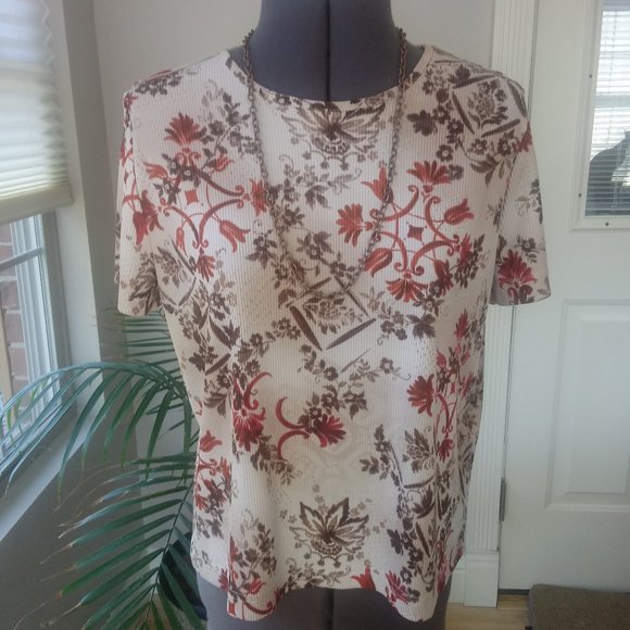 Allison Daley Knit Ribbed Blouse - Picture 2 of 8